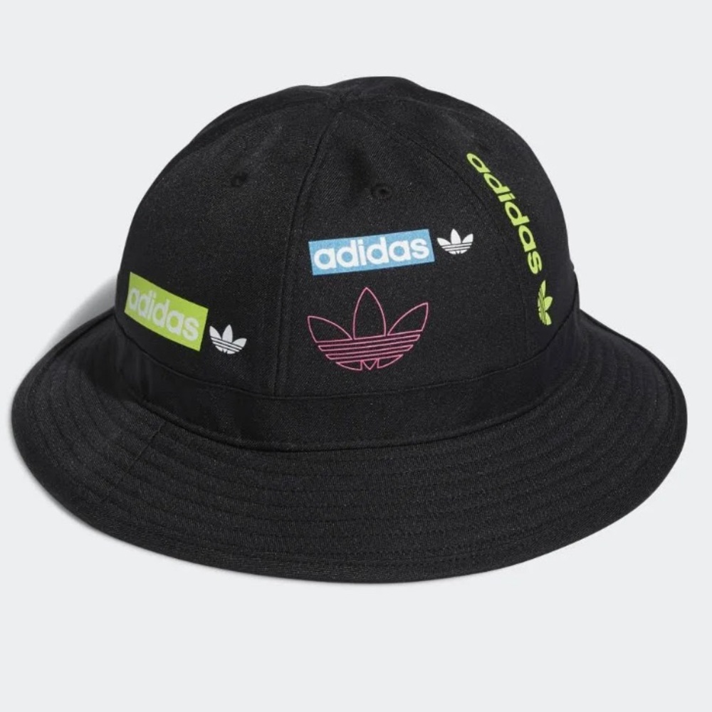 Adidas Stamp Bell Bucket Hat Black - Originals Hat